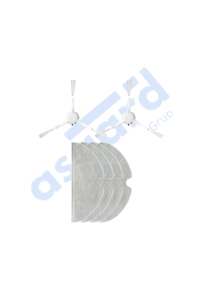 Dreame F9 - Z10 Pro Uyumlu 2 Yan Fırça 4 Mop Pkt-iasgf0001103