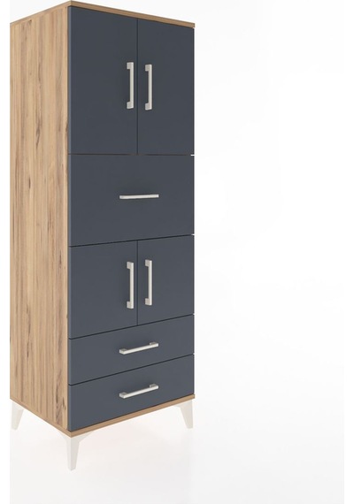 Hyperion Dolap 3 Raflı 3 Çekmeceli 4 Kapaklı 60x44x163 Çam-an... Çam Hyperion Dolap 3 Raflı 3 Çekmeceli 4 Kapaklı 60x44x163 Çam-an... Çam