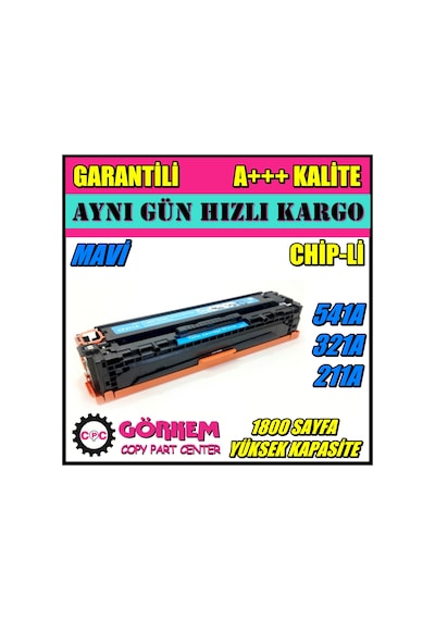 Canon I-Sensys Mf628Cw Uyumlu Toner Mavi (Crg-731)