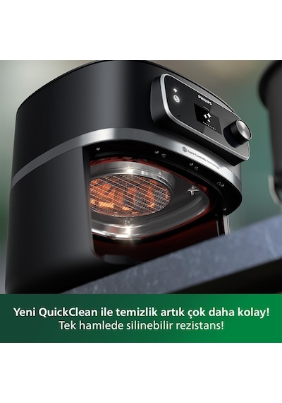 Philips HD9880/90 7000 Serisi Combi XXL Connected 8.3 LT Yağsız Airfryer Fritöz Philips HD9880/90 7000 Serisi Combi XXL Connected 8.3 LT Yağsız Airfryer Fritöz