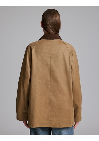 Pierre Cardin Kahverengi Regular Fit Yaka Detaylı Kaban 50329301-vr271 Çok Renkli