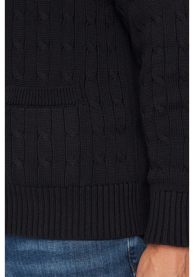 Tommy Hilfiger Pamuklu Polo Yaka Triko Kazak Erkek Kazak Mw0mw44756 Dw5 Lacivert