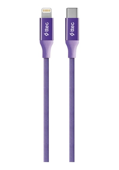 Alumicable Usb-c Lightning Hızlı Şarj Kablosu 150cm Mor