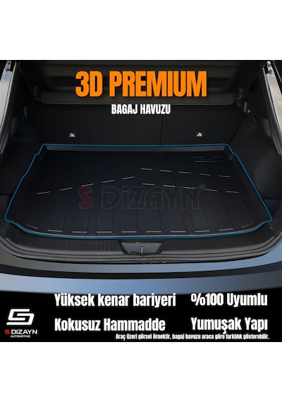 S-dizayn Peugeot 408 3d Pro Bagaj Havuzu 2023 Üzeri A+ Kalite