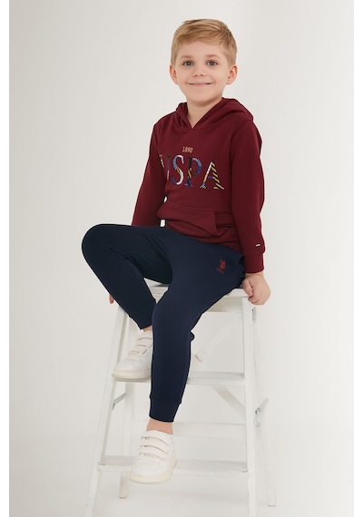 U.s. Polo Assn. Erkek Çocuk Bordo Eşofman Takımı Bordo