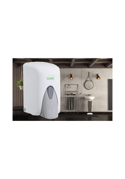 Vialli S5 Hazneli Sıvı Sabun Dispanseri Beyaz 500ml,ilka845 Diğer