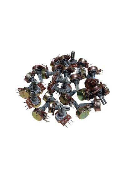 30 Adet B500r B500ω Potansiyometre 500 Ohm Pot Somunsuz Ve Pulsuz