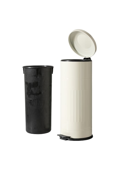Mudo Home 27lt Pedallı Vıntage Çöp Kovası Krem