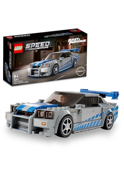 LEGO® Speed Champions Daha Hızlı Daha Öfkeli Nissan Skyline GT-R (R34) 76917 - 9+ Çocuklar için Oyuncak Yapım Seti (319 P)