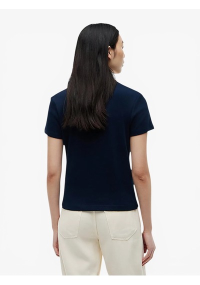 Tommy Hilfiger Gold Button Slım Ss Polo Kadın Mavi T-shirt - Ww0ww49252