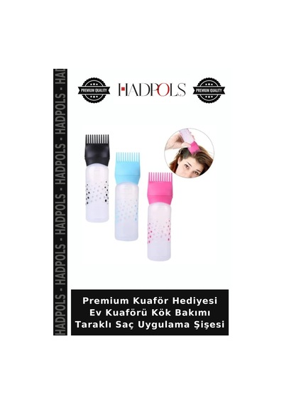 Premium Kuaför Hediyesi Ev Kuaförü Kök Bakımı Taraklı Saç Uygulama Şişesi