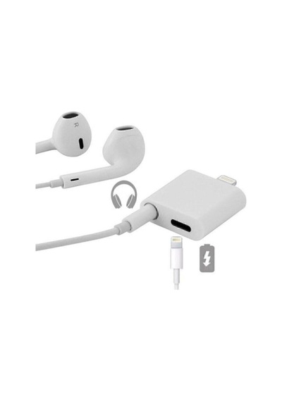 Iphone Ipad Lightning Uyumlu Kulaklık Ve Şarj Çevirici Dönüştürücü Çoğaltıcı Kablo 6 7 8 X Xs Xs Ma