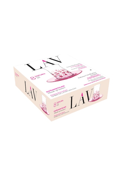 Lav Sakura 8 Parça Çay Seti 180 Cc 4 Adet Çok Renkli