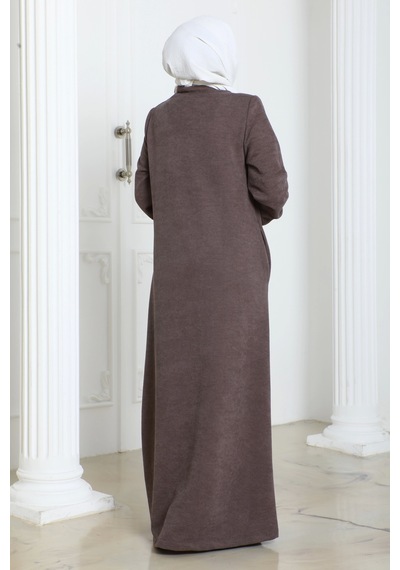 Şönil Kumaş Kışlık Comfort Ferace - Somon / F0506 Somon