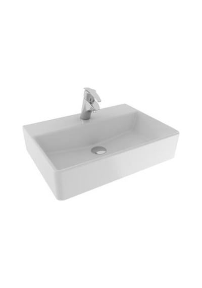 Serel Minimal Dikdörtgen Tezgah Üstü Lavabo 42 x 60 2047Tds110H