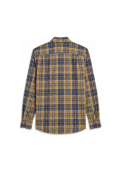 Lcwaıkıkı Classic Sarı Regular Fit Ekose Desenli Gabardin Erkek Gömlek