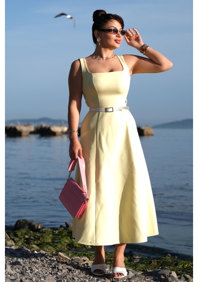Gigi Wardrobe Sarı Sunset Elbise Sarı Sarı