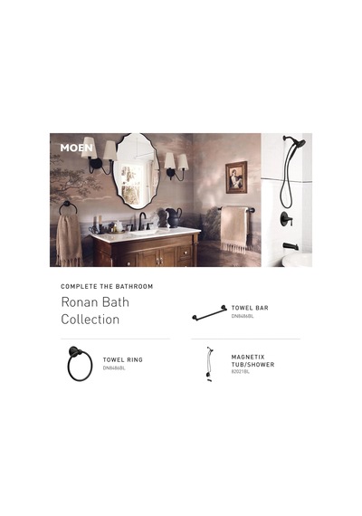 Moen 84021bl Ronan Mat Siyah Tek Delik Modern Banyo Lavabo Batary Diğer