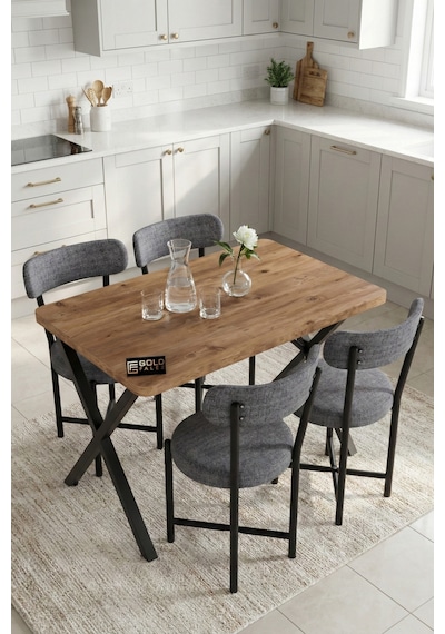 Mutfak Masası 4 Sandalyeli Set 110x70 Cm Modern Bahçe Cafe Masa Takımı 4 Kişilik Tedy 9880 Gri Çok Renkli Mutfak Masası 4 Sandalyeli Set 110x70 Cm Modern Bahçe Cafe Masa Takımı 4 Kişilik Tedy 9880 Gri Çok Renkli