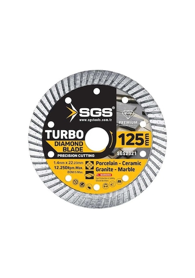 Sgs2321 Turbo Elmas Kesici 125 1,4 Mm