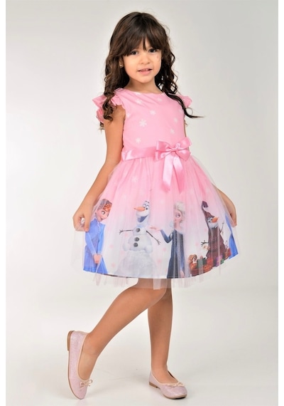 Buse&Eylül Bebe Pembe Elsa Karlar Kraliçesi Kız Çocuk Elbisesi Buse&Eylül Bebe Pembe Elsa Karlar Kraliçesi Kız Çocuk Elbisesi