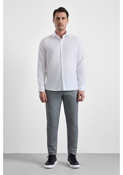 Süvari Beyaz Slim Klasik Yaka Düz Casual Gömlek Gm1008400350-bey Süvari Beyaz Slim Klasik Yaka Düz Casual Gömlek Gm1008400350-bey