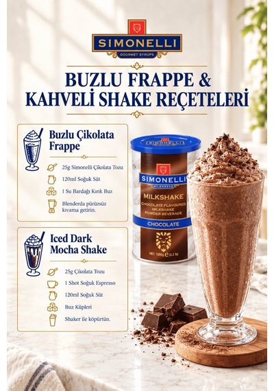 Simonelli Çikolatalı Milkshake 1 KG
