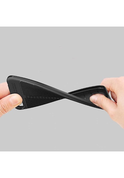 Huawei Y6 2018 Kılıf Deri Tarzı Niss Silikon Case