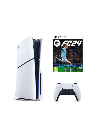 Sony Playstation 5 Slim 1 TB Standart Edition Konsol + PS5 FC 24 (İthalatçı Garantili)