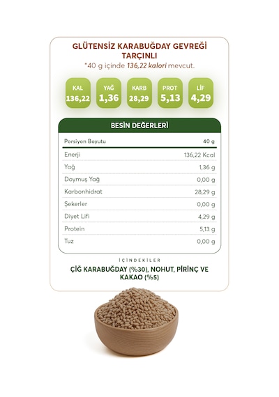 Glütensiz Karabuğday Gevreği Tarçınlı 250 G