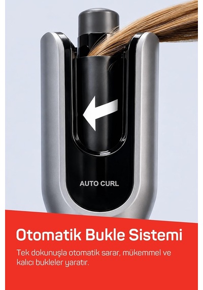 Ar5171 Revolution Pro Otomatik Bukle Ve Saç Maşası 25 Mm Seramik Lcd Ekran Siyah