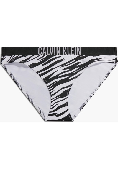 Calvin Klein Classıc Bıkını-prınt Kadın Siyah Bikini Altı