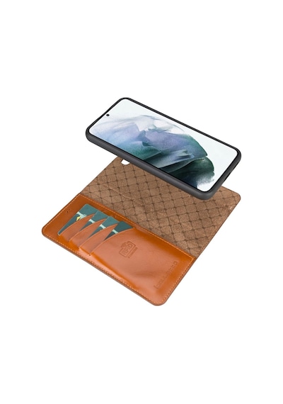 Bouletta Samsung Galaxy S22 Plus Uyumlu Deri Cüzdanlı Kılıf Rst2E