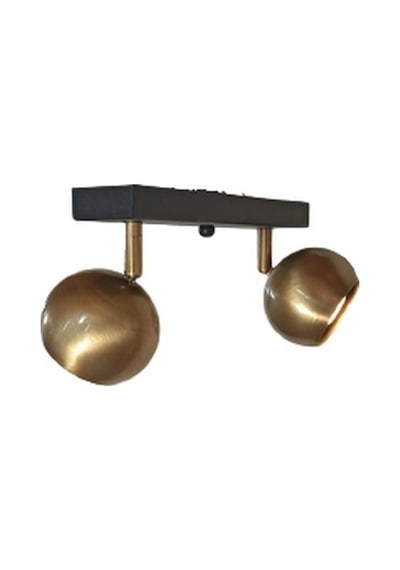 Rsylight Metal Modern 2 Li Eskitme Kaplama Siyah Led Spot 180 Derece Hareketli Avize Beyaz Ampullü Eskitme