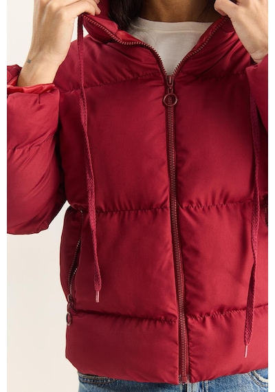 Shade Kadın Kapüşonlu Şişme Mont 10141018 - Koyu Bordo