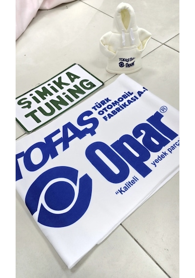 Tofaş Beyaz Opar Otomobil Torpido Havlusu Göğüs Halısı Ve Vites Poları 1.kalite