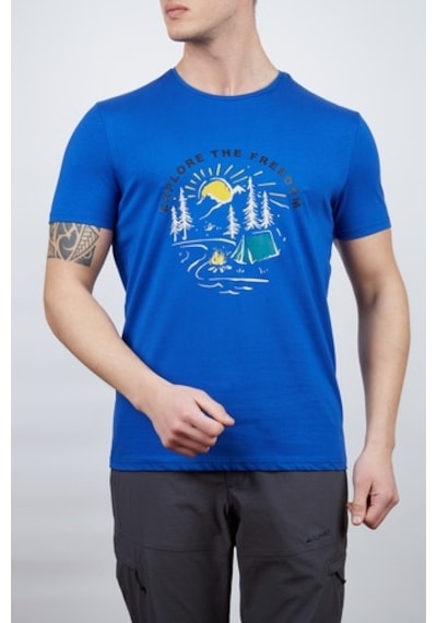 Alpinist Vide Erkek T-Shirt Sax (545053799)