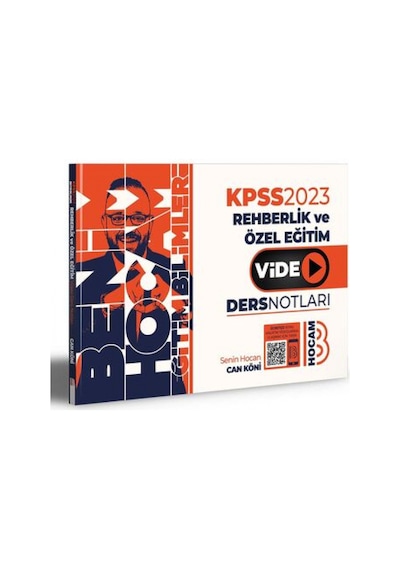 2023 KPSS Eğitim Bilimleri Rehberlik Video Ders Notları- Benim Hocam Yayınları