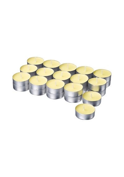 Ikea Lotsfågel Kokulu Tealight Mum, Açık Sarı, 3.5 Saat