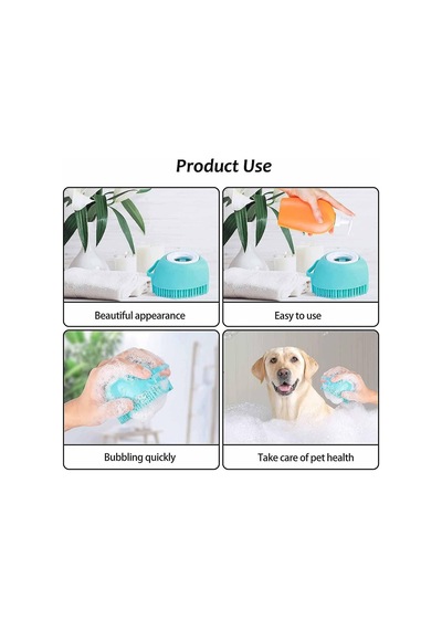 Köpek Kedi Banyo Fırçası Yumuşak Silikon Köpek Kauçuk Banyo Fırça