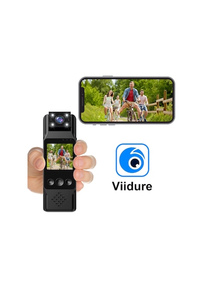Hd 4k Cep Klipsli Mini Profesyonel Kamera Taşınabilir Dijital Video Kaydedici Bodycam 180 Lens Siyah - 710475842 Siyah