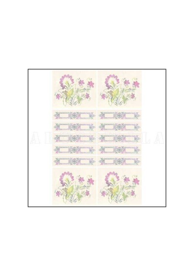 915k Artebella Soft Transfer Koyu Zemin 23x34 cm