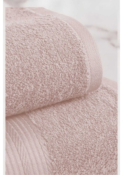 2 Parça Battal Lüks Premium Banyo Spa Havlu Takımı 90x160 Cm Pudra Diğer