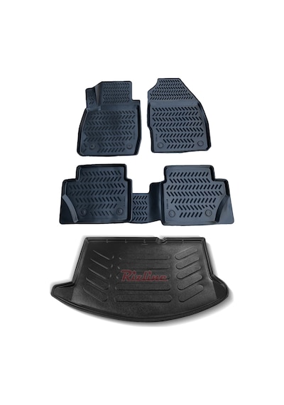 Ford Fiesta 2009-2016 Arası 3D Paspas Ve Bagaj Havuzu Seti