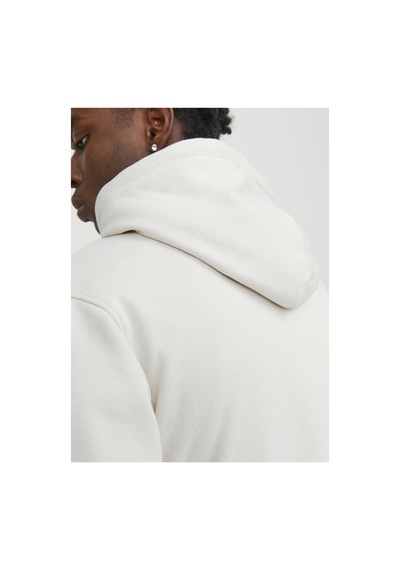 Jack & Jones Kapüşon Yaka Krem Erkek Sweatshırt 12246802 Jorlakewood Sweat Hood Bf