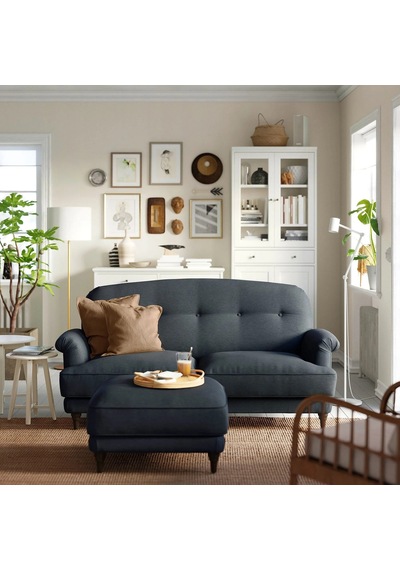 Ikea Antrasit Rahat Kanepe - 2'li Kanepe