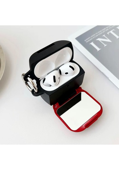 E2m Apple Uyumlu AirPods Pro 2 Kılıf Aynalı Siyah