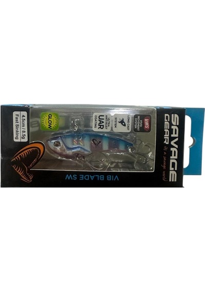 Savage Gear Vib Blade 8.5gr 4.5cm Vibrasyon Jig Yem Blue Pink Zebra