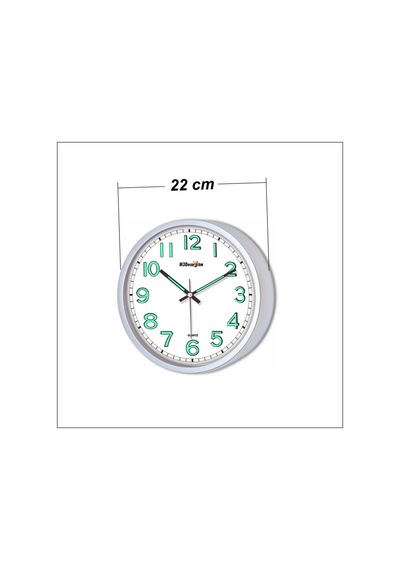 Fosforlu Mat Metalik Dekorasyona Uyumlu 22 Cm Duvar Saati Ahşap Fosforlu Mat Metalik Dekorasyona Uyumlu 22 Cm Duvar Saati Ahşap