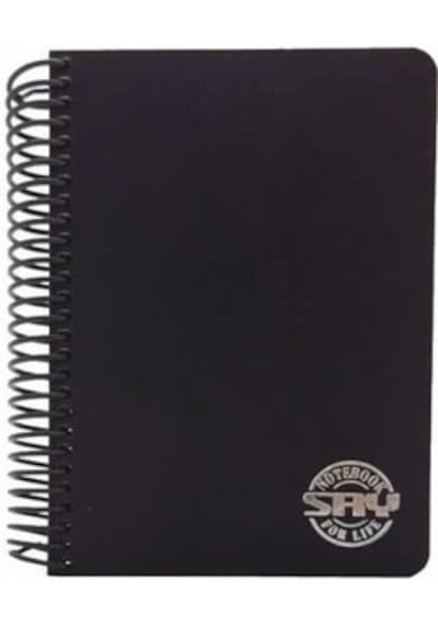 Sry A-4 Siyah Spiralli Defter 80 Yaprak Kraft - Siyah